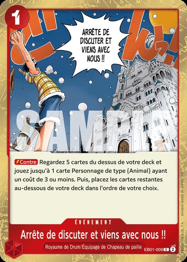 Arrête de discuter et viens avec nous !!